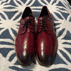 Stacy Adams Red Leather Men's Dress Shoes